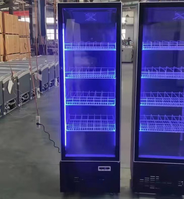 Refrigerador de luz azul de 450 L para refrigeración de bebidas para cerveza de vino destilada