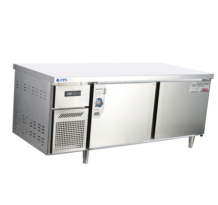 Refrigerador de dos puertas de acero inoxidable de 110V/60HZ para refrigeración de cocinas comerciales