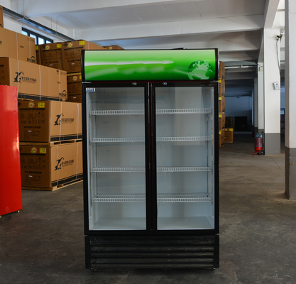 Dimensiones mm Refrigerador de pantalla refrigerado personalizado para el gabinete de bebidas del supermercado