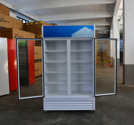 Dimensiones mm Refrigerador de pantalla refrigerado personalizado para el gabinete de bebidas del supermercado