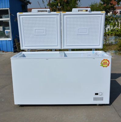 398L~1298L Congelador horizontal Refrigerador Niza 2 puertas Blanco congelador de helados