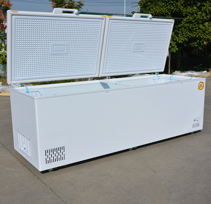 398L~1298L Congelador horizontal Refrigerador Niza 2 puertas Blanco congelador de helados