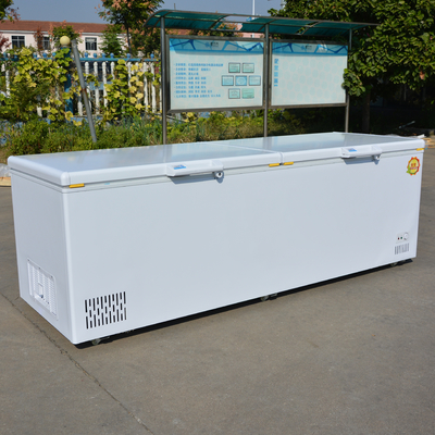 398L~1298L Congelador horizontal Refrigerador Niza 2 puertas Blanco congelador de helados