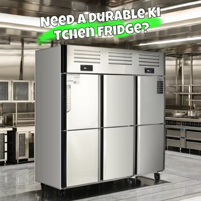 Equipo de refrigeración de acero inoxidable para cocina 2/3/4/6 Refrigerador/congelador de puerta