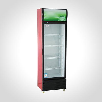 Refrigerador comercial de bebidas de una sola temperatura, con ventanilla vertical de una puerta