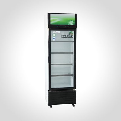 Refrigerador comercial de bebidas de una sola temperatura, con ventanilla vertical de una puerta
