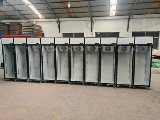 Refrigerador comercial de bebidas de una sola temperatura, con ventanilla vertical de una puerta