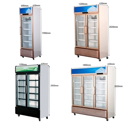 110V/60HZ Voltado Casilla de visualización de bebidas refrigeradas comerciales con refrigerante R290a
