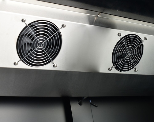 Sistema de refrigeración de ventilador refrigerador de pantalla comercial con iluminación LED y puerta de vidrio anti niebla