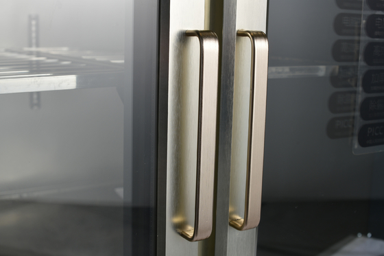 Múlti-clima 380L congelador bajo el mostrador nevera puerta de cristal mesa de trabajo Prep Refrigerador