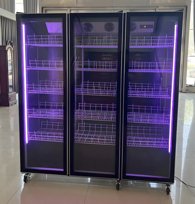 Refrigerador de temperatura única o de visualización de vino personalizado con iluminación LED