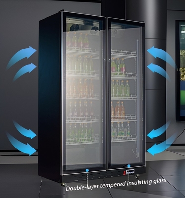 Refrigerador de temperatura única o de visualización de vino personalizado con iluminación LED