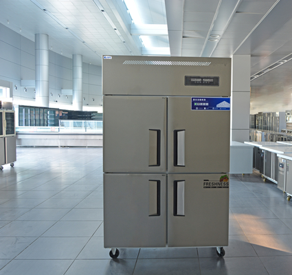 Comerciante de la plataforma vertical frigorífico congelador -6 -15C refrigerador de cocina de acero inoxidable