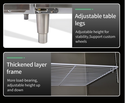 R600a/R290a Acero inoxidable 304/201 Para cocinas de restaurantes