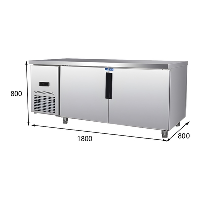 Mesa de trabajo refrigerada no congeladora microcongeladora para tensión/frecuencia o personalizada
