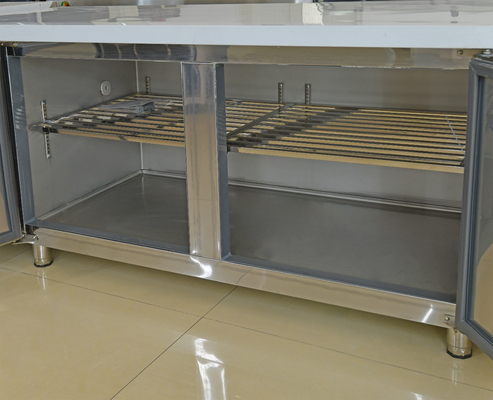 Mesa de trabajo refrigerada no congeladora microcongeladora para tensión/frecuencia o personalizada