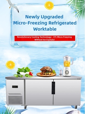 Mesa de trabajo refrigerada no congeladora microcongeladora para tensión/frecuencia o personalizada