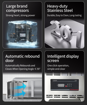 Refrigerador de acero inoxidable con opciones de enchufe personalizables