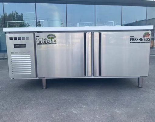 Mesa de trabajo refrigerada Refrigerador personalizado con refrigerante R600a/R290a