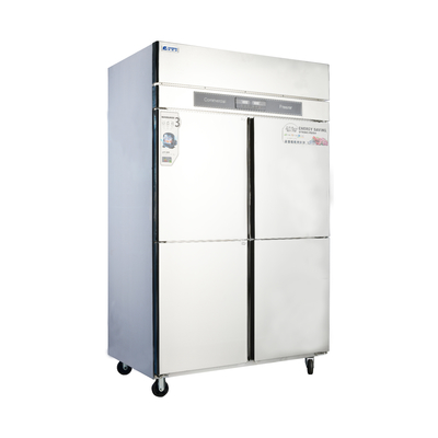 Refrigerador de verduras de 4 puertas de 1960 mm de altura 405L ~ 1300L con acero inoxidable 304/201