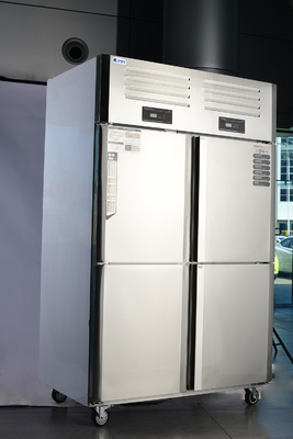 Refrigerador de verduras de 4 puertas de 1960 mm de altura 405L ~ 1300L con acero inoxidable 304/201