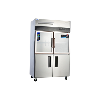 Refrigerador de verduras de 4 puertas de 1960 mm de altura 405L ~ 1300L con acero inoxidable 304/201