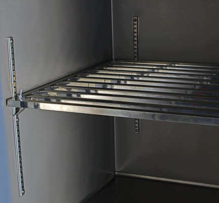 Cooler de vidrio de cocina comercial de seis puertas con soluciones de refrigerador de acero inoxidable