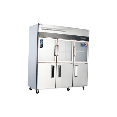 220V-240V sobre la capa de espuma de acero inoxidable Refrigerador de entrada para cocina comercial